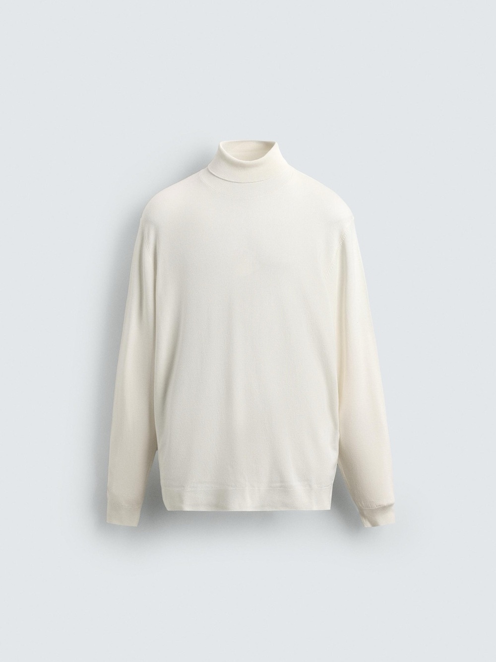 Zara White Turtleneck Sweater